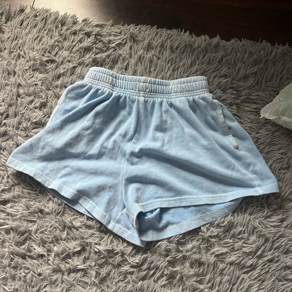 Aeropostale Blue Athletic Shorts Soft Elastic Waistband